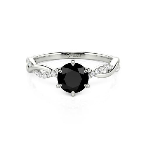 Jeulia Classic Twisted Custom Round Six Prong Engagement Ring