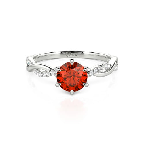 Jeulia Classic Twisted Custom Round Six Prong Engagement Ring