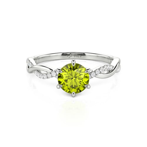 Jeulia Classic Twisted Custom Round Six Prong Engagement Ring
