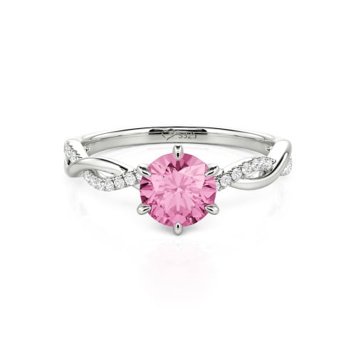 Jeulia Classic Twisted Custom Round Six Prong Engagement Ring