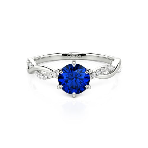Jeulia Classic Twisted Custom Round Six Prong Engagement Ring