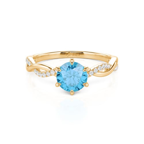 Jeulia Classic Twisted Custom Round Six Prong Engagement Ring