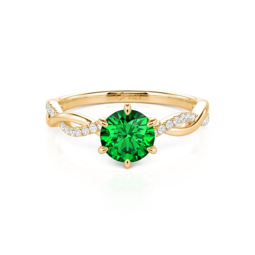 Jeulia Classic Twisted Custom Round Six Prong Engagement Ring