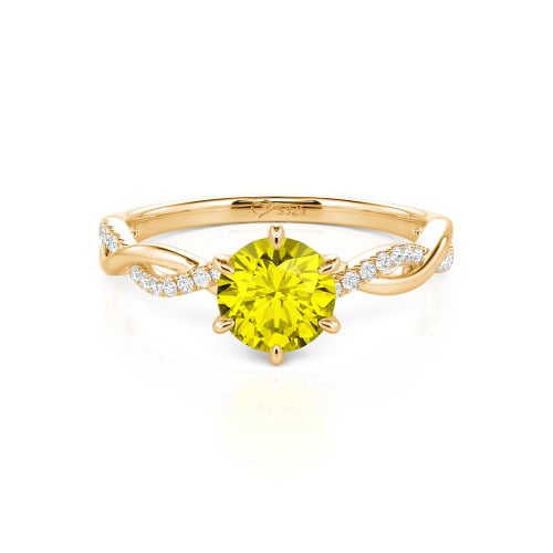 Jeulia Classic Twisted Custom Round Six Prong Engagement Ring