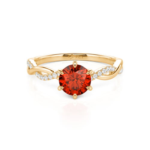 Jeulia Classic Twisted Custom Round Six Prong Engagement Ring