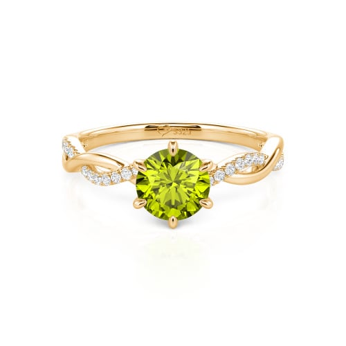 Jeulia Classic Twisted Custom Round Six Prong Engagement Ring