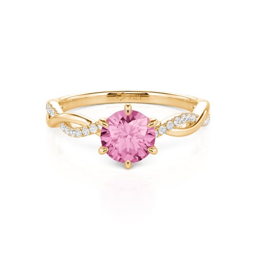 Jeulia Classic Twisted Custom Round Six Prong Engagement Ring