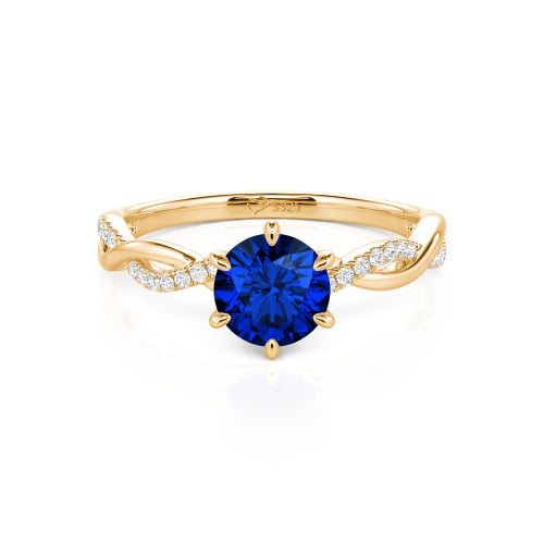 Jeulia Classic Twisted Custom Round Six Prong Engagement Ring