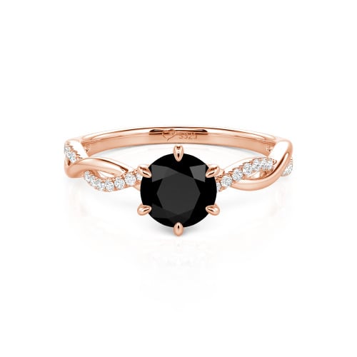 Jeulia Classic Twisted Custom Round Six Prong Engagement Ring
