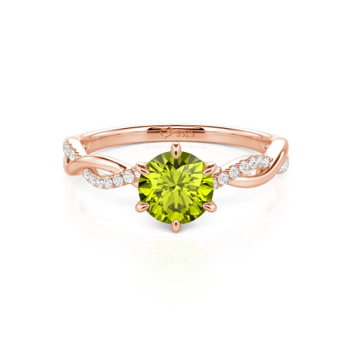 Jeulia Classic Twisted Custom Round Six Prong Engagement Ring