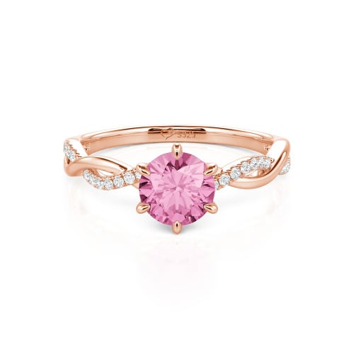 Jeulia Classic Twisted Custom Round Six Prong Engagement Ring