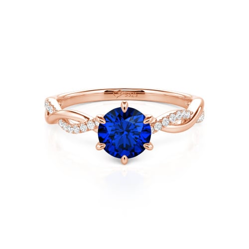 Jeulia Classic Twisted Custom Round Six Prong Engagement Ring