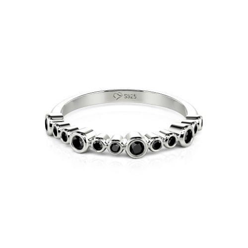 Jeulia Everyday Custom Bezel Set Stackable Ring for Women