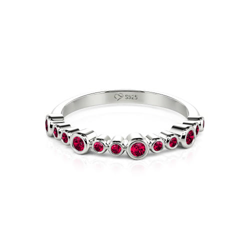 Jeulia Everyday Custom Bezel Set Stackable Ring for Women