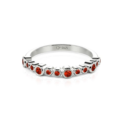 Jeulia Everyday Custom Bezel Set Stackable Ring for Women