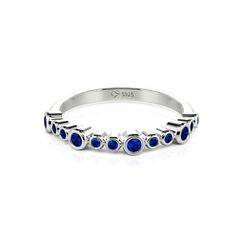 Jeulia Everyday Custom Bezel Set Stackable Ring for Women