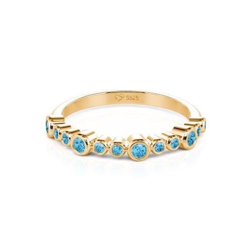 Jeulia Everyday Custom Bezel Set Stackable Ring for Women