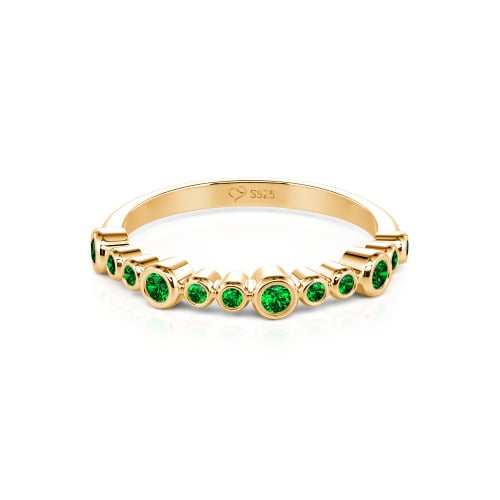 Jeulia Everyday Custom Bezel Set Stackable Ring for Women