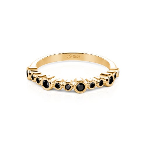 Jeulia Everyday Custom Bezel Set Stackable Ring for Women