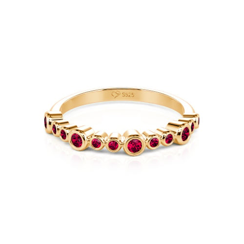 Jeulia Everyday Custom Bezel Set Stackable Ring for Women