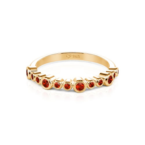 Jeulia Everyday Custom Bezel Set Stackable Ring for Women