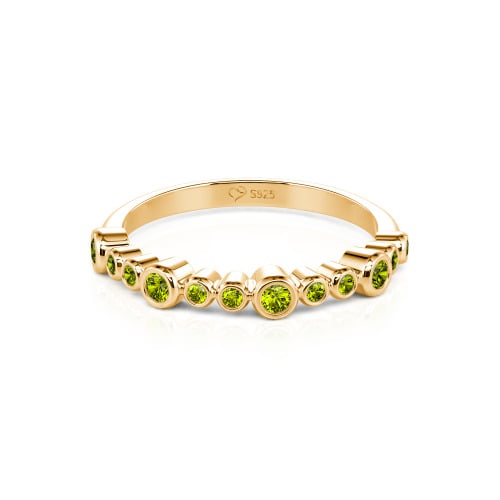 Jeulia Everyday Custom Bezel Set Stackable Ring for Women