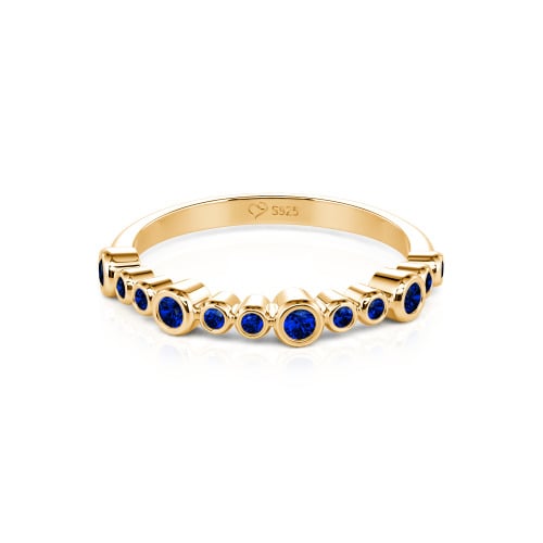 Jeulia Everyday Custom Bezel Set Stackable Ring for Women