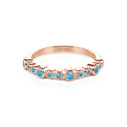 Jeulia Everyday Custom Bezel Set Stackable Ring for Women