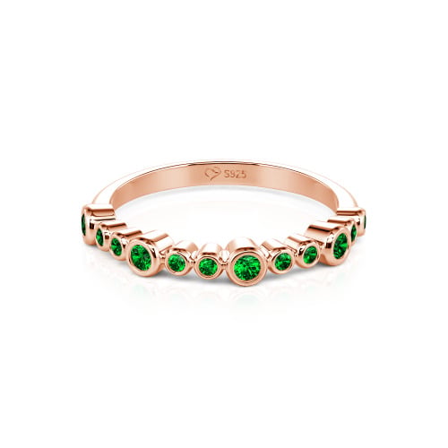 Jeulia Everyday Custom Bezel Set Stackable Ring for Women