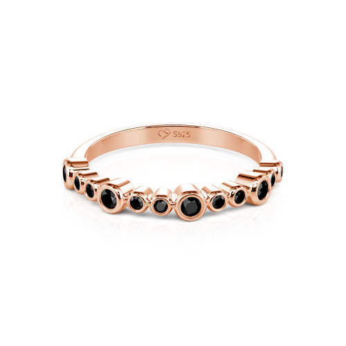 Jeulia Everyday Custom Bezel Set Stackable Ring for Women