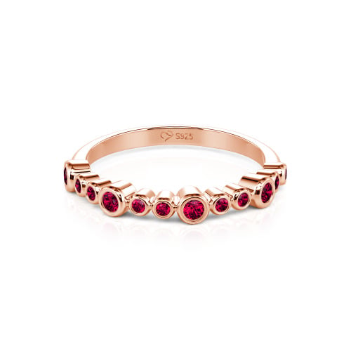 Jeulia Everyday Custom Bezel Set Stackable Ring for Women