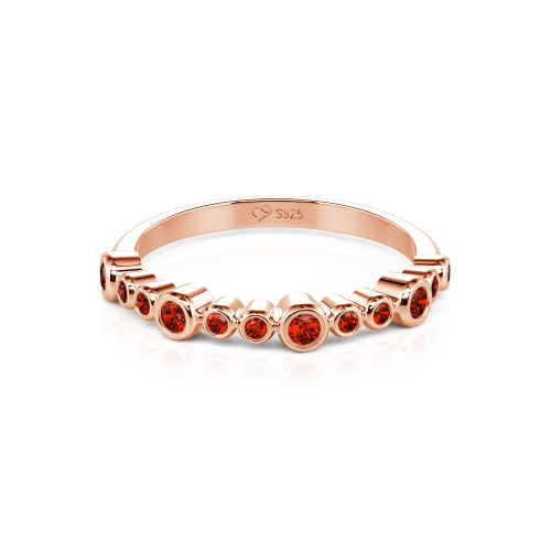 Jeulia Everyday Custom Bezel Set Stackable Ring for Women