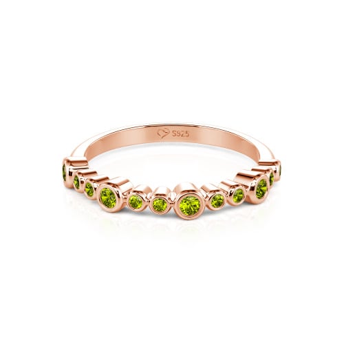 Jeulia Everyday Custom Bezel Set Stackable Ring for Women