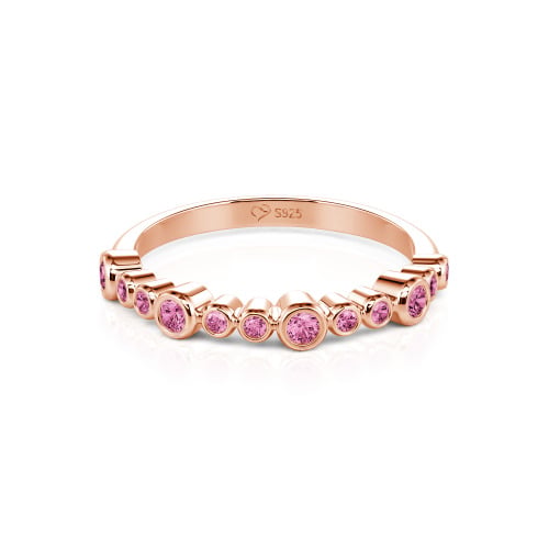 Jeulia Everyday Custom Bezel Set Stackable Ring for Women