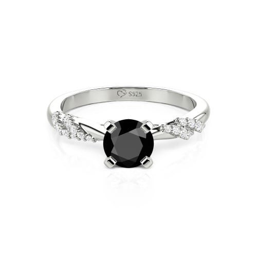 Jeulia Custom Twist Round Cut Engagement Ring