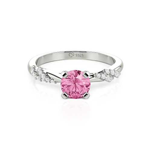 Jeulia Custom Twist Round Cut Engagement Ring