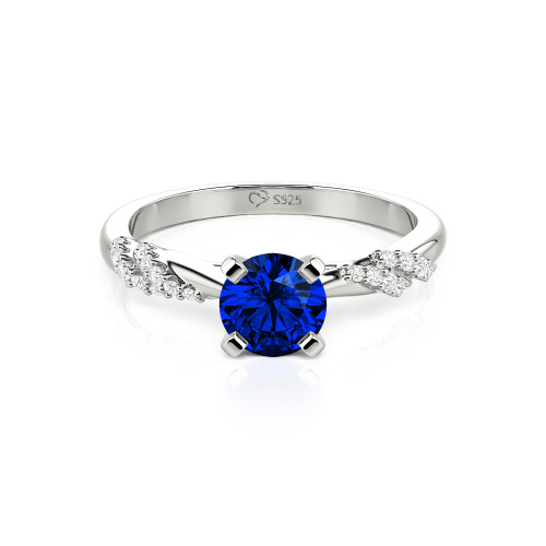 Jeulia Custom Twist Round Cut Engagement Ring