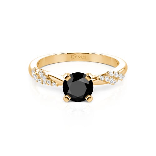 Jeulia Custom Twist Round Cut Engagement Ring