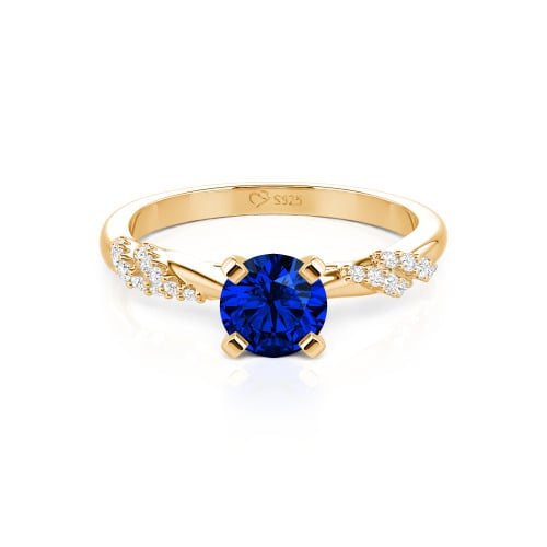 Jeulia Custom Twist Round Cut Engagement Ring