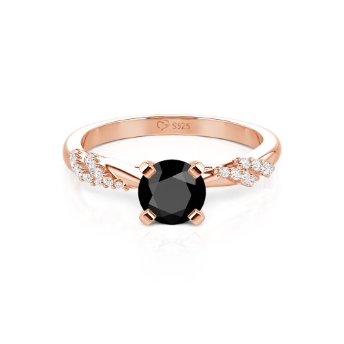 Jeulia Custom Twist Round Cut Engagement Ring