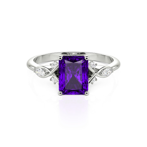 Jeulia Custom Infinity Twist Radiant Cut Engagement Ring