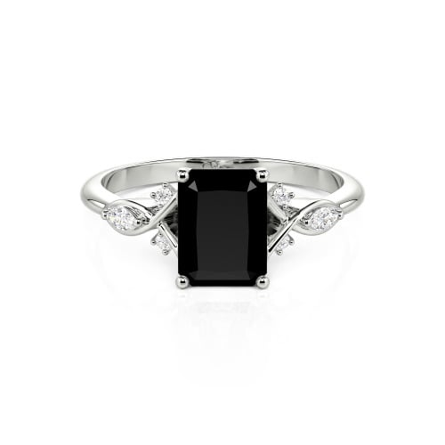 Jeulia Custom Infinity Twist Radiant Cut Engagement Ring