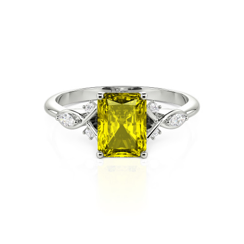 Jeulia Custom Infinity Twist Radiant Cut Engagement Ring