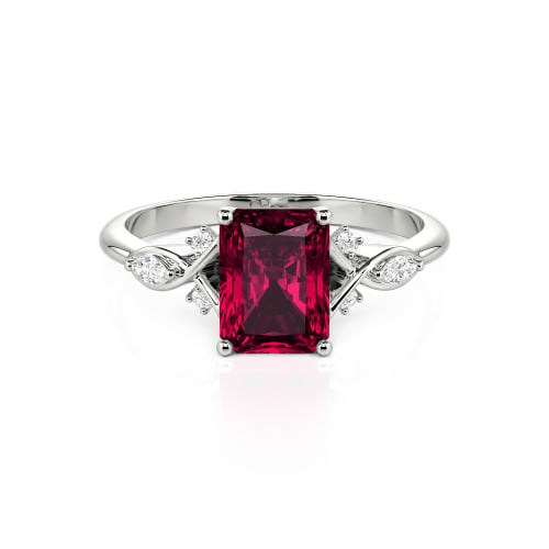 Jeulia Custom Infinity Twist Radiant Cut Engagement Ring