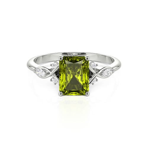 Jeulia Custom Infinity Twist Radiant Cut Engagement Ring