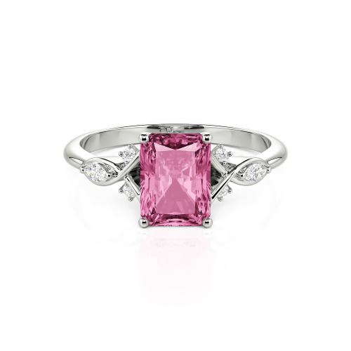 Jeulia Custom Infinity Twist Radiant Cut Engagement Ring