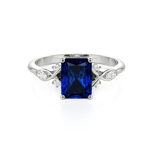 Jeulia Custom Infinity Twist Radiant Cut Engagement Ring