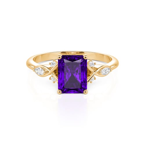 Jeulia Custom Infinity Twist Radiant Cut Engagement Ring