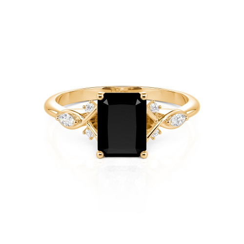 Jeulia Custom Infinity Twist Radiant Cut Engagement Ring