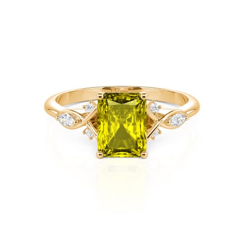 Jeulia Custom Infinity Twist Radiant Cut Engagement Ring
